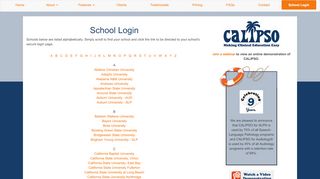 
                            1. School Login | CALIPSO