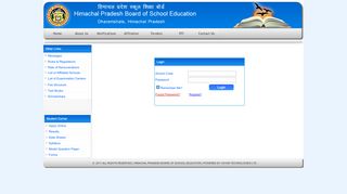 
                            10. School Login - HPBoSE