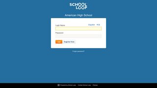 
                            7. School Loop Login - American High School