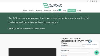 
                            4. School Management Software Free Demo Online | SAFSMS
