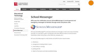 
                            10. School Messenger — Albuquerque Public Schools