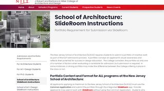 
                            4. School of Architecture: SlideRoom Instructions | College of ...