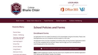 
                            10. School Policies - Claregalway college - Coláiste Bhaile Chláir