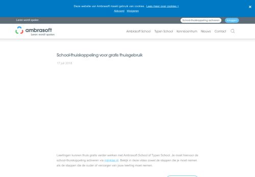 
                            13. School-thuiskoppeling voor gratis thuisgebruik - Ambrasoft