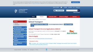 
                            9. School Transport On-Line Applications 2018/19 - Department of ...