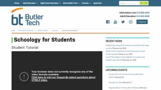 
                            8. Schoology for Students - Butler Tech