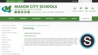 
                            6. Schoology - Mason City Schools