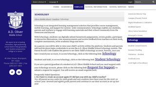 
                            8. Schoology - Oliver Middle School