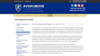 
                            13. Schoology (Parent Info) - Avon Grove Charter School