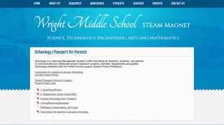 
                            8. Schoology / Passport for Parents - Miscellaneous - Wright Middle ...