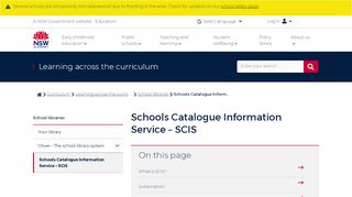 
                            9. Schools Catalogue Information Service – SCIS | Curriculum