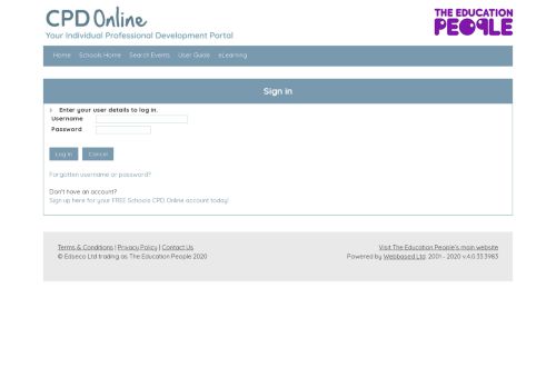 
                            9. Schools CPD Online | Sign In