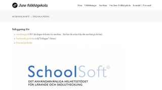 
                            9. SchoolSoft – inloggning – June Folkhögskola