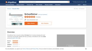 
                            13. SchoolSolver Reviews - 3 Reviews of Schoolsolver.com | ...