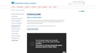 
                            2. SchoolZone - Edmonton Public Schools