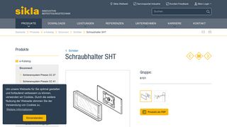 
                            12. Schraubhalter SHT - Online Katalog
