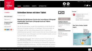 
                            13. Schreiben lernen mit dem Tablet Startupticker.ch | The Swiss Startup ...