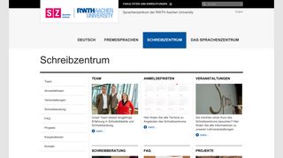 
                            11. Schreibzentrum - RWTH AACHEN UNIVERSITY Sprachenzentrum der ...