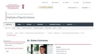 
                            8. Schreiner, Robert - Universität Tübingen