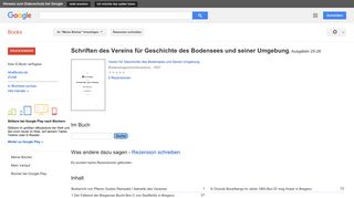 
                            11. Schriften des Vereins für Geschichte des Bodensees und seiner Umgebung