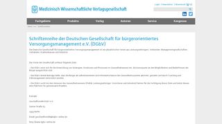 
                            8. Schriftenreihe der Deutschen Gesellschaft für bürgerorientiertes ...