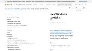 
                            1. Schritt 1: Erstellen eines Windows Forms-Anwendungsprojekts ...