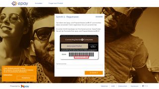 
                            4. Schritt 1 : Registrieren - epay card