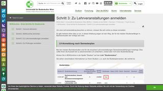 
                            6. Schritt 3: Zu Lehrveranstaltungen anmelden::Zentraler ... - BOKU