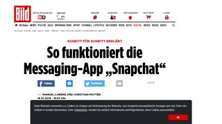 
                            12. Schritt für Schritt erklärt: So funktioniert die „Snapchat“ - Handy - Bild.de
