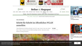 
                            1. Schritt für Schritt im öffentlichen WLAN anmelden - Web&Technik ...