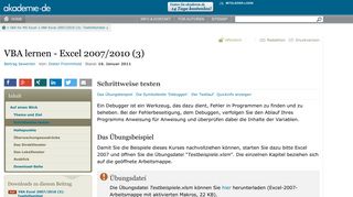 
                            6. Schrittweise testen | akademie.de