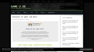 
                            2. Schueler CC geht vom Netz | Game-2.de
