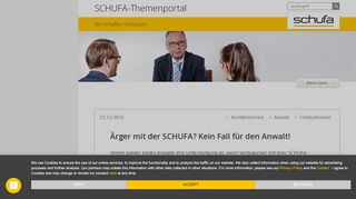 
                            5. Schufa - Ärger mit der SCHUFA? Kein Fall für den Anwalt!