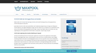 
                            6. SCHUFA-Falle bei Vertragsschluss vermeiden | maxpool Blog - News ...