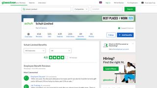 
                            7. Schuh Limited Employee Benefits and Perks | Glassdoor.co.uk