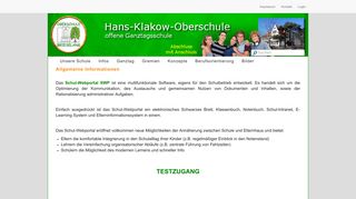 
                            4. Schul-Webportal Hans-Klakow-Oberschule Brieselang