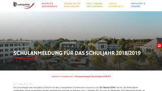 
                            12. Schulanmeldung für das Schuljahr 2018/2019 - Stadt Ludwigsfelde