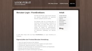 
                            5. Schule für Webmaster - Benutzer Login - FrontEndUsers