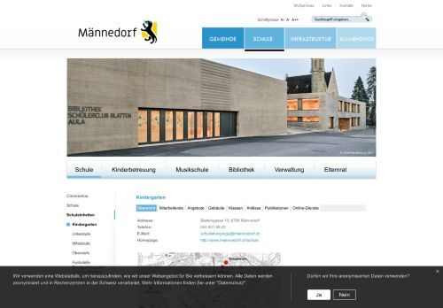 
                            7. Schule Männedorf Online: Kindergarten - Gemeinde Männedorf