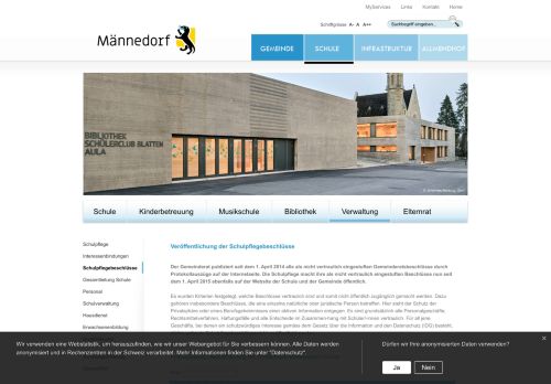 
                            8. Schule Männedorf Online: Schulpflegebeschlüsse - Gemeinde ...