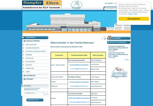 
                            4. Schulelternrat KGS Tarmstedt - Elternvertreter in den Fachkonferenzen