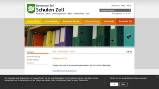
                            11. Schulen Zell ZH Online: iCampus