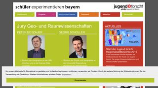 
                            7. Schüler experimentieren Bayern - Geo- und Raumwissenschaften