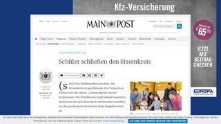 
                            11. Schüler schließen den Stromkreis - Main-Post