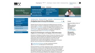 
                            5. Schulportal - Aufgabensammlung Mindsteps - Schulen Aargau
