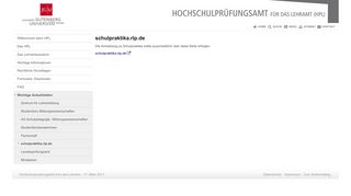 
                            5. schulpraktika.rlp.de | Hochschulpruefungsamt fuer das Lehramt