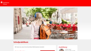 
                            12. Schulpraktikum - Sparkasse Höxter Onlinebewerbung