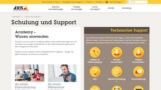 
                            6. Schulung und Support | Axis Communications