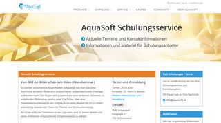 
                            6. Schulungsservice - AquaSoft