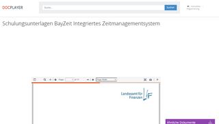 
                            9. Schulungsunterlagen BayZeit Integriertes Zeitmanagementsystem - PDF